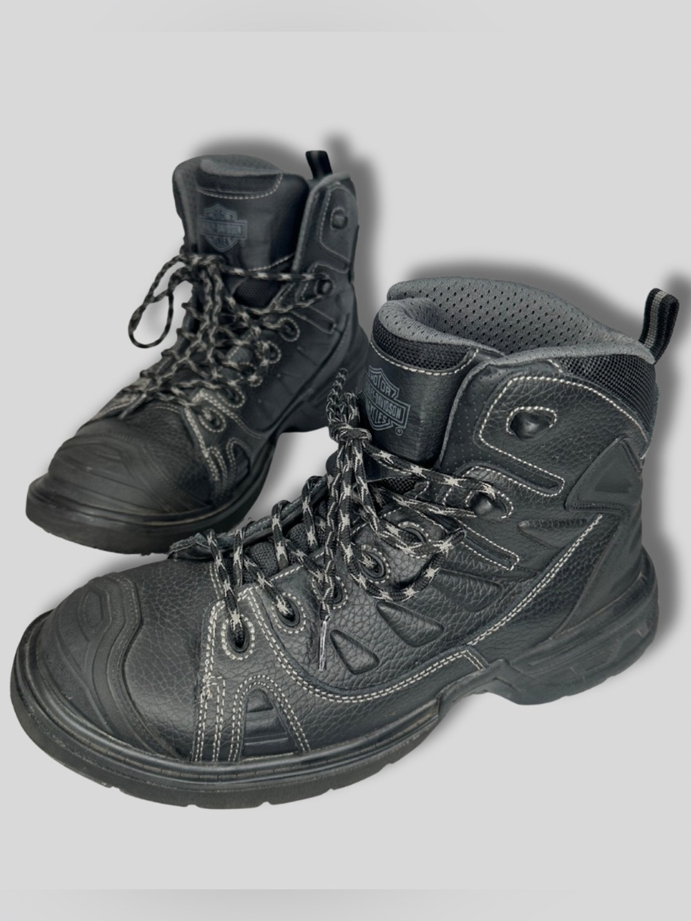 Harley-Davidson Foxfield D93344 Men’s 8.5 Black Leather Motorcycle Boots